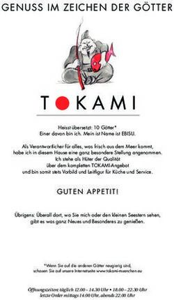 GENUSS IM ZEICHEN DER G&Ouml;TTER