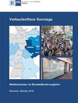 Verkaufsoffene Sonntage - Niedersachsen im Bundesl&auml;ndervergleich Hannover, Oktober 2016 - IHK Hannover