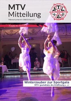 MTV Mitteilung - Winterzauber zur Sportgala - MTV 1860 Erfurt