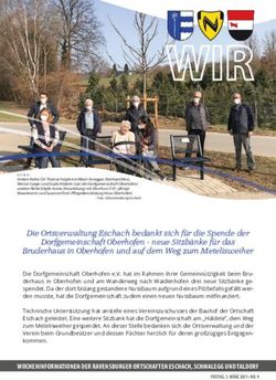 Die Ortsverwaltung Eschach bedankt sich für die Spende der Dorfgemeinschaft Oberhofen - neue Sitzbänke für das Bruderhaus in Oberhofen und auf dem ...