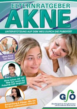 UNTERSTÜTZUNG AUF DEM WEG DURCH DIE PUBERTÄT - GSÖ