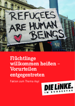Fl&uuml;chtlinge willkommen hei&szlig;en - Vorurteilen entgegentreten - Fakten zum Thema Asyl