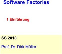 Software Factories SS 2018 - HTW ...