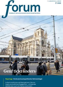 Genf tickt anders 2 2020 - Pfarrblatt