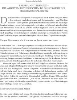 TREFFPUNKT BILDUNG - DIE ARBEIT IM KATHOLISCHEN BILDUNGSWERK DER