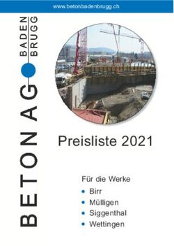 Preisliste 2021 Für die Werke Birr Mülligen Siggenthal - Beton AG Baden Brugg