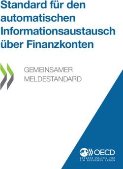Standard f&uuml;r den automatischen Informationsaustausch &uuml;ber Finanzkonten - GEMEINSAMER MELDESTANDARD