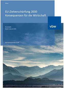 EU-Zielverschärfung 2030 Konsequenzen für die Wirtschaft - Kurzstudie Stand: Januar 2021