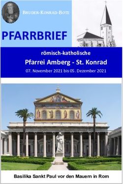 PFARRBRIEF Pfarrei Amberg - St. Konrad - November 2021 bis 05. Dezember 2021 - Pfarrei Deutschland
