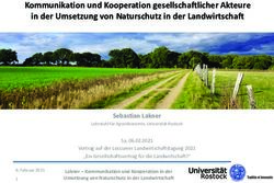Kommunikation und Kooperation gesellschaftlicher Akteure in der Umsetzung von Naturschutz in der Landwirtschaft