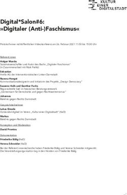 Digital*Salon#6: "Digitaler (Anti-)Faschismus" - Kultur einer ...
