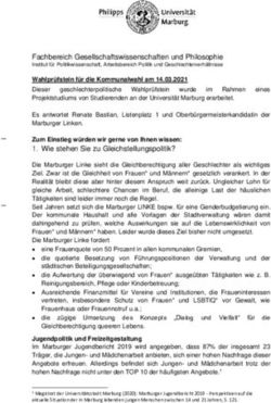 Fachbereich Gesellschaftswissenschaften und Philosophie - Philipps-Universit&auml;t Marburg