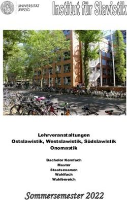 Sommersemester 2022 Lehrveranstaltungen Ostslawistik, Westslawistik, S&uuml;dslawistik Onomastik - Philologische Fakult&auml;t