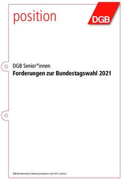 Position Forderungen zur Bundestagswahl 2021 - DGB Senior*innen - Deutscher ...