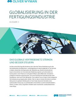 GLOBALISIERUNG IN DER FERTIGUNGSINDUSTRIE - AUSGABE 3 - Oliver Wyman