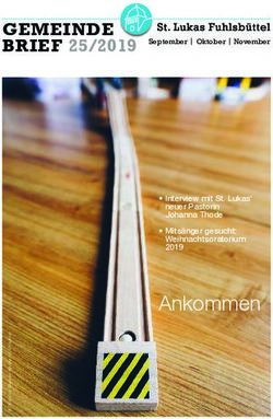 Ankommen - GEMEINDE BRIEF 25/2019 - Evangelisch-Lutherische Kirchengemeinde St ...