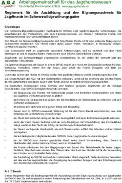 Arbeitsgemeinschaft f&uuml;r das Jagdhundewesen - Technische Kommission (TKJ) www.ag-jagdhunde.ch - AG Jagdhunde