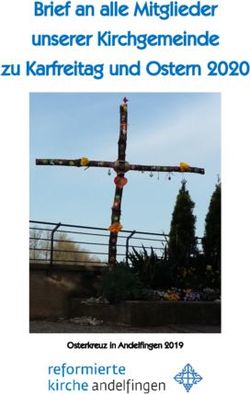 Brief an alle Mitglieder unserer Kirchgemeinde zu Karfreitag und Ostern 2020 - Andelfingen