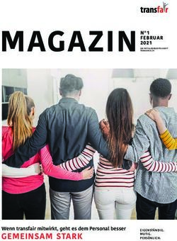 MAGAZIN N 1 - GEMEINSAM STARK Wenn transfair mitwirkt, geht es dem Personal besser