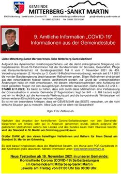 Amtliche Information "COVID-19" Informationen aus der Gemeindestube