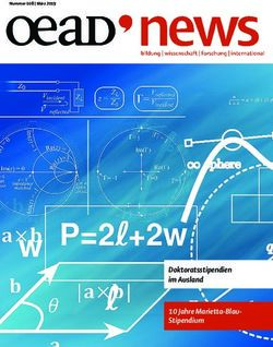 Doktoratsstipendien im Ausland 10 Jahre Marietta-Blau-Stipendium - Nummer 108 | M&auml;rz 2019