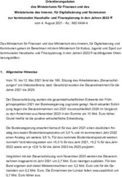 Orientierungsdaten des Ministeriums f&uuml;r Finanzen und des Ministeriums des Inneren, f&uuml;r Digitalisierung und Kommunen zur kommunalen Haushalts- und ...