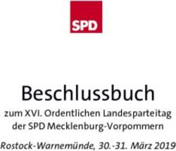 Beschlussbuch Rostock-Warnem&uuml;nde, 30.-31. M&auml;rz 2019 - zum XVI. Ordentlichen Landesparteitag - SPD MV