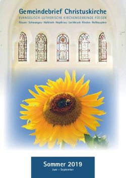 Gemeindebrief Christuskirche - Sommer 2019 - evangelisch-lutherische Kirchengemeinde füssen