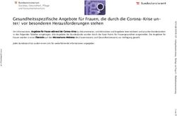 Gesundheitsspezifische Angebote f&uuml;r Frauen, die durch die Corona-Krise un- ter/ vor besonderen Herausforderungen stehen