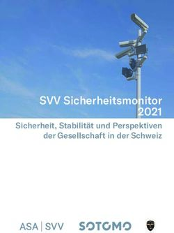 SVV Sicherheitsmonitor 2021 - Sicherheit, Stabilität und Perspektiven der Gesellschaft in der Schweiz