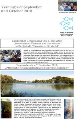 Vereinsbrief September und Oktober 2018