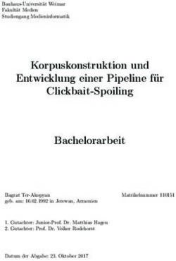 Korpuskonstruktion und Entwicklung einer Pipeline f&uuml;r Clickbait-Spoiling Bachelorarbeit - Webis.de
