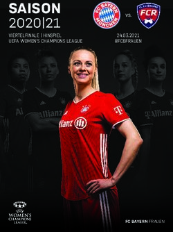 SAISON 2020|21 VIERTELFINALE | HINSPIEL UEFA WOMEN'S CHAMPIONS LEAGUE