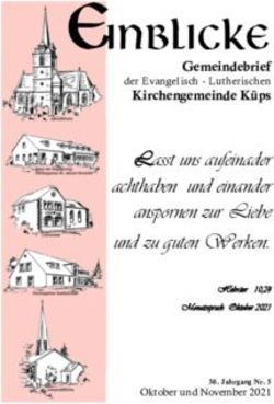 E inblicke Lasst uns aufeinader achthaben und einander anspornen zur Liebe und zu guten Werken - Evangelisch-Lutherische Kirchengemeinde K&uuml;ps