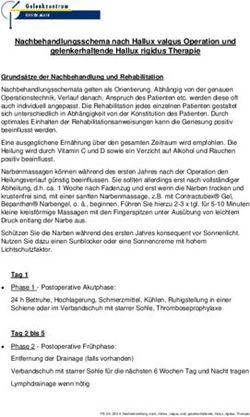 Nachbehandlungsschema nach Hallux valgus Operation und gelenkerhaltende Hallux rigidus Therapie