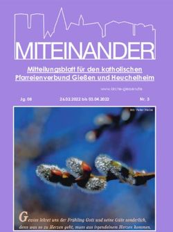 Mitteilungsblatt f&uuml;r den katholischen Pfarreienverbund Gie&szlig;en und Heuchelheim - Jg. 08 26.02.2022 bis 03.04.2022