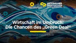 Wirtschaft im Umbruch: Die Chancen des "Green Deal" - Unternehmerperspektiven | Ergebnisse Studie 2021