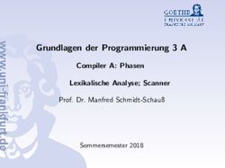 Grundlagen der Programmierung 3 A - Compiler A: Phasen Lexikalische Analyse; Scanner