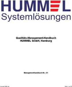Qualitäts-Management-Handbuch HUMMEL GmbH, Hamburg - Managementhandbuch-Nr.: 01