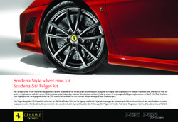 Scuderia Style wheel rims kit Scuderia-Stil Felgen kit