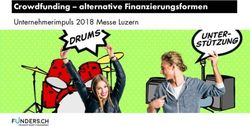 Unternehmerimpuls 2018 Messe Luzern - Crowdfunding - alternative Finanzierungsformen - LUKB