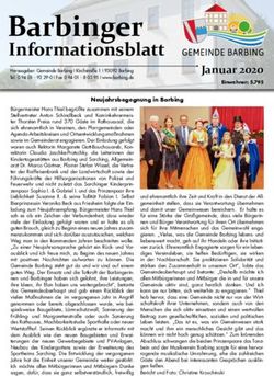 Barbinger Informationsblatt - Gemeinde Barbing