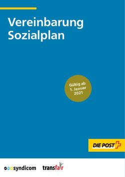 Vereinbarung Sozialplan - G&uuml;ltig ab 1. Januar - Syndicom