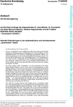 Antwort der Bundesregierung - Deutscher Bundestag