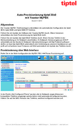 AUTO-PROVISIONIERUNG TIPTEL 30X0 MIT YEASTAR MYPBX