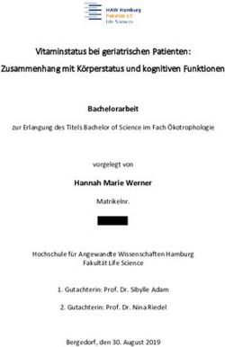 Vitaminstatus bei geriatrischen Patienten: Zusammenhang mit Körperstatus und kognitiven Funktionen