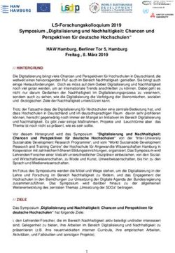 LS-Forschungskolloquium 2019 Symposium "Digitalisierung und Nachhaltigkeit: Chancen und Perspektiven für deutsche Hochschulen"