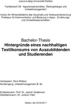 Hintergründe eines nachhaltigen Textilkonsums von Auszubildenden und Studierenden