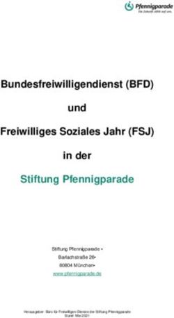 Bundesfreiwilligendienst (BFD) und Freiwilliges Soziales Jahr (FSJ) in der Stiftung Pfennigparade - Karriere bei ...
