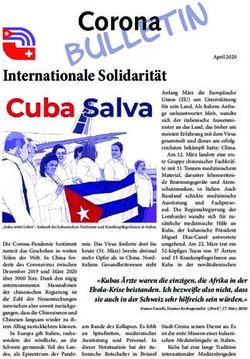 Corona Internationale Solidarit&auml;t - Netzwerk Cuba